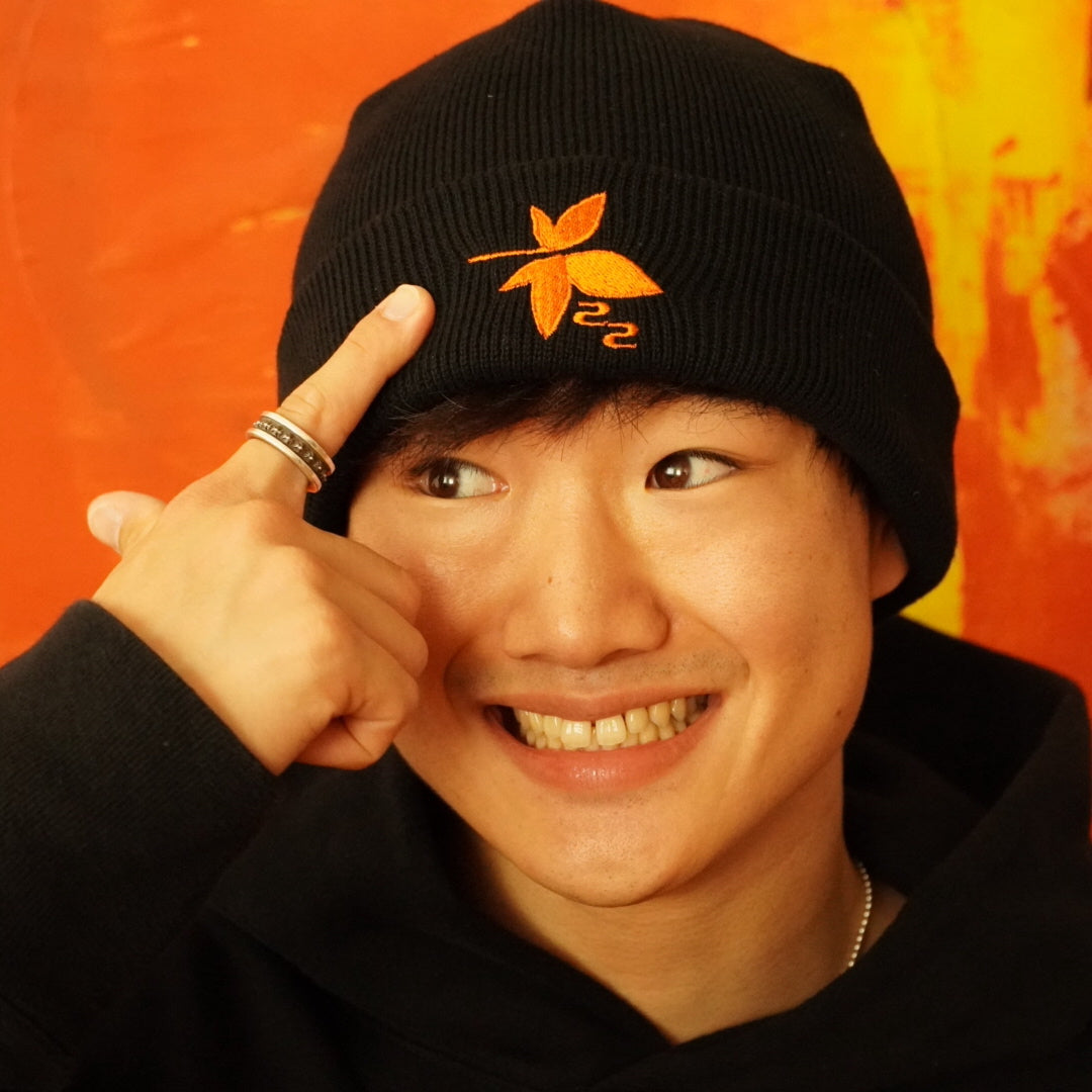 Yuki Tsunoda Beanie (Orange & Turquoise Blue)