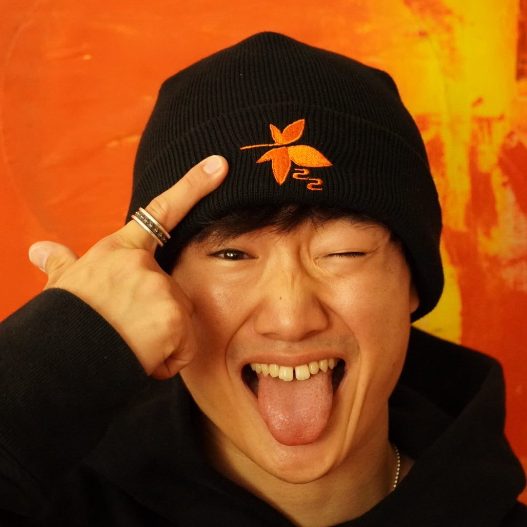 Yuki Tsunoda Beanie (Orange & Turquoise Blue)