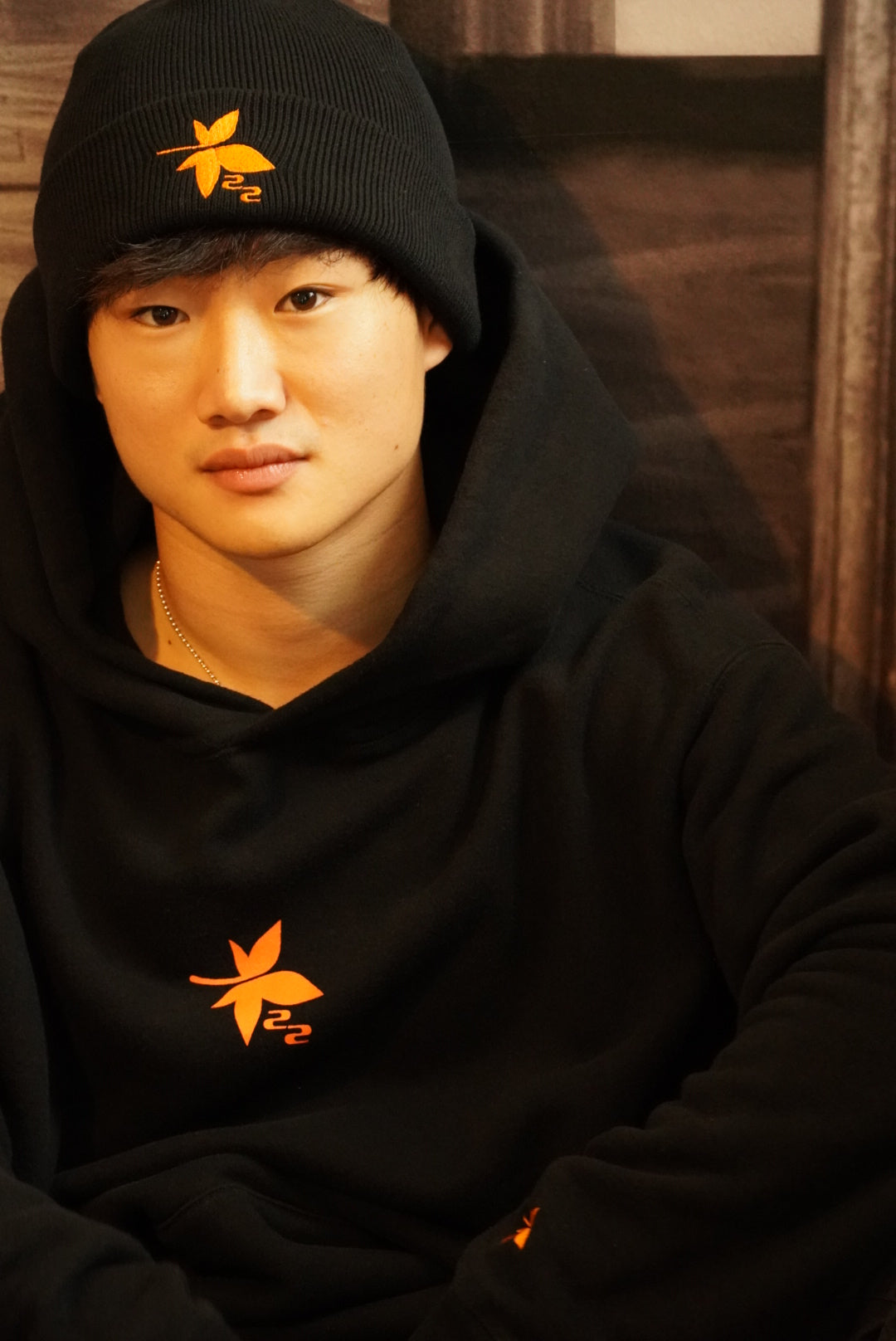 Yuki Tsunoda Beanie (Orange & Turquoise Blue)